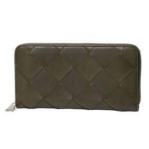 Bottega Veneta Long Zipper Leather Wallet